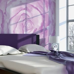 ARTGEIST - Fototapet med rose i lilla nuancer - Flere størrelser 200x154