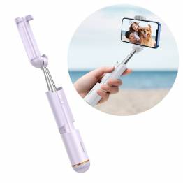Baseus mini selfie stang med Bluetooth fjernbetjening - Lilla