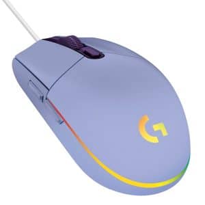 Logitech G203 LIGHTSYNC - Lilac - Gaming Mus - Optisk - 6 knapper - Lilla med RGB