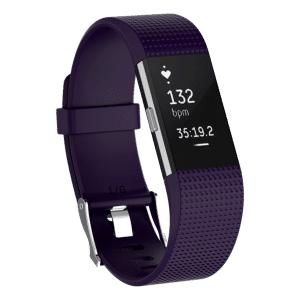 Silicone rem til Fitbit Charge 2-Lilla-Large