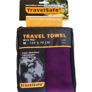 Travelsafe Rejsehåndklæde Lilla - Medium