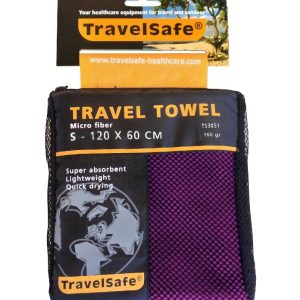 Travelsafe Rejsehåndklæde Lilla - Small