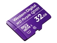 WD Purple SC QD101 WDD032G1P0C - Flashhukommelseskort - 32 GB - UHS-I U1 / Class10 - microSDHC - lilla