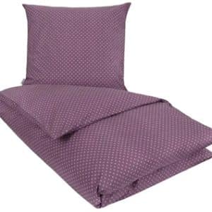 Dobbeltdyne sengetøj - 200x220 cm - Olga lilla - 100% Bomuld - Nordstrand Home sengesæt