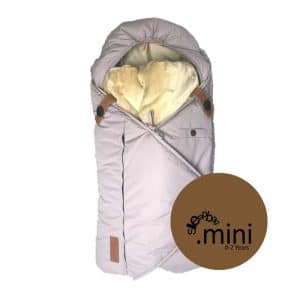 Sleepbag Mini Babysovepose - 0-2 år (Støvet Lilla/Brun)