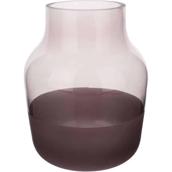 Aida Clear colours vase 19cm, lilla