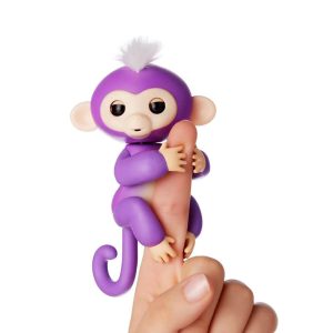 Fingerlegetøj Happy Monkey, lilla