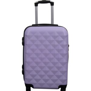 Håndbagage kuffert - Hardcase letvægt kuffert - Str. lille - Diamant lilla