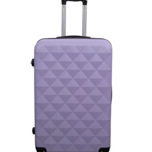 Stor kuffert - Diamant lilla - Hardcase kuffert - Billig smart rejsekuffert