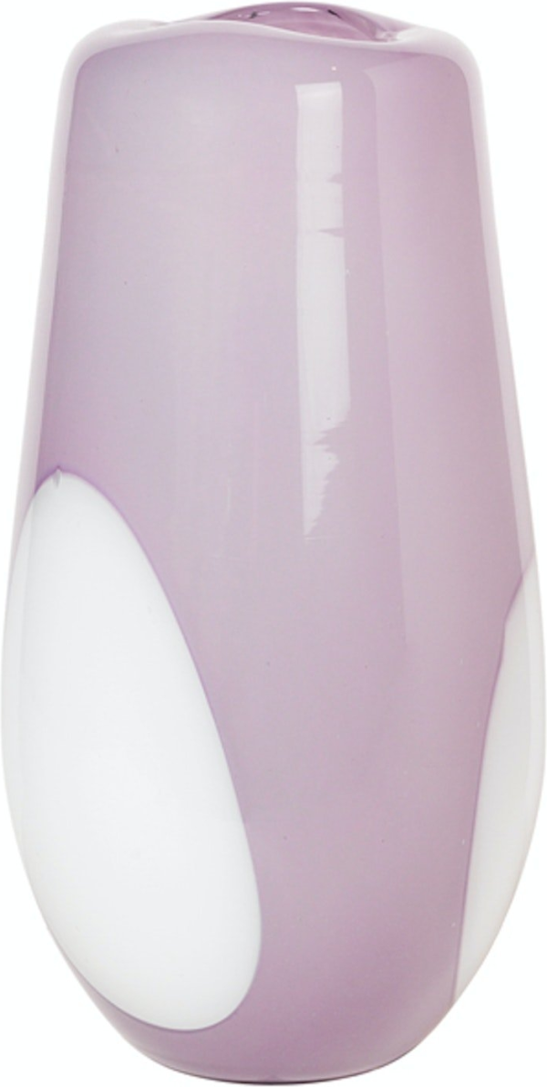 Ada dot, Vase, lilla, H19,5x37 cm, mundblæst glas