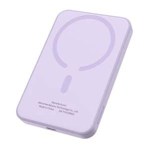 Baseus Magnetic Mini Powerbank 5000mAh 20W (purple) Powerbank - Lilla - 5000 mAh