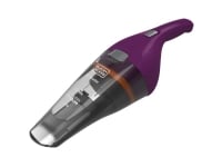 Black & Decker NVC115W, Dry, Filtrering, 630 l/min, Poseløs, Grå, Lilla, 0,385 L