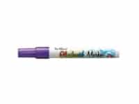 Glastavlemarker Artline, bred tip, lilla