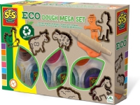 SES Creative Eco dough mega set, Modeleringsvoks, Blå, Brun, Grøn, Orange, Lilla, Rød, Gul, Barn, 7 farver, 2 År, 12 År