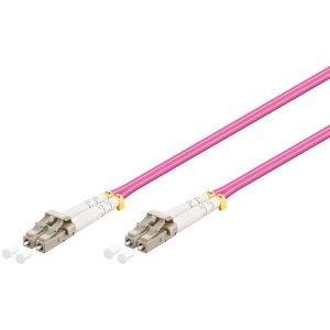 Pro Fiber Optical LC - LC OM4 - 1m - Lilla - 1 meter