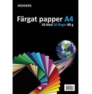 Büngers Farvet kopipapir, 50 ark pr. pakke, Lilla