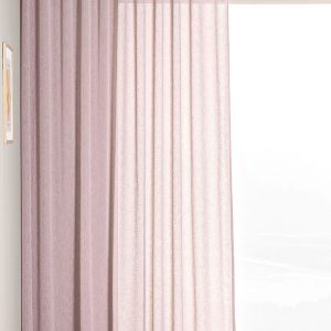 Hasta - Gardin Ekstra bred Malva - Lilla - Gardinfag med rynkebånd - - Homeroom