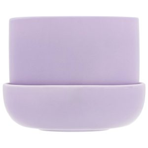 Iittala Nappula Urtepotte med underskål 17x13 cm, lilla