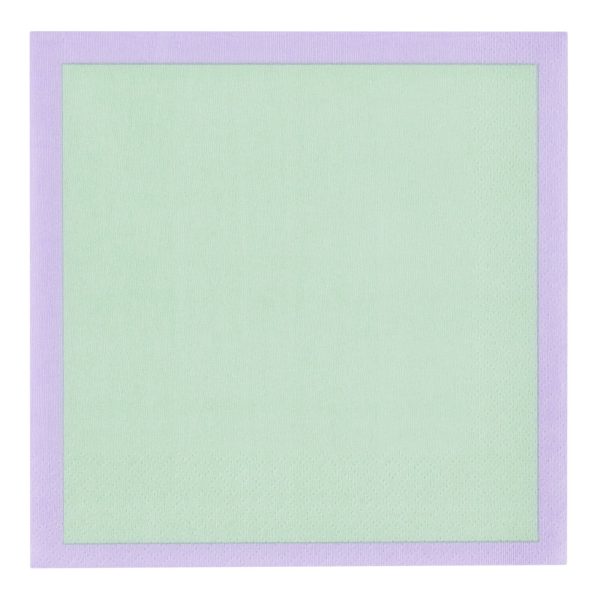 Iittala Play Papirserviet 33x33 cm, mint/lilla