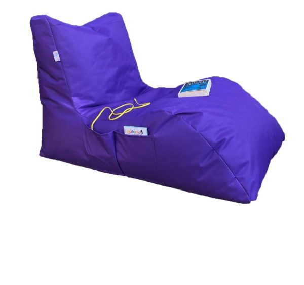 NORDVÄRK udendørs Daybed sækkestol, vandtæt - lilla polyester