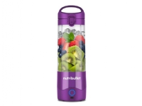 NutriBullet Portable, Bærbar blender, 0,475 L, Impulsfunktion, Knusning af is, 0,5 m, Lilla