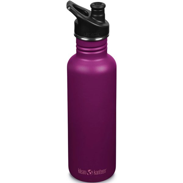 Vandflaske Classic med Sportslåg 800 ml. Lilla