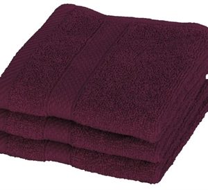 Vaskeklud - 30x30 cm - Diamant - Lilla - 100% Bomuld - Bløde vaskeklude fra Egeria