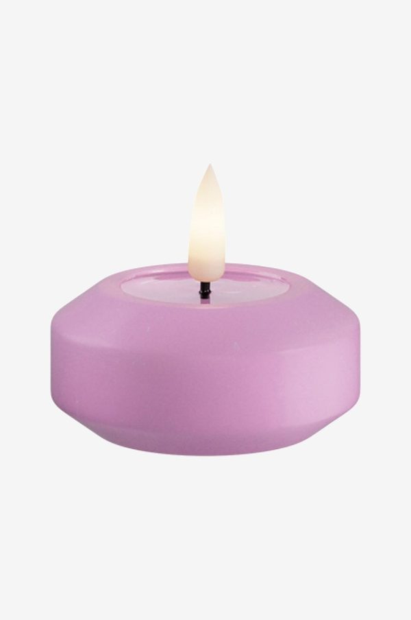 DeluxeHomeart - LED flydende fyrfadslys 6,1 cm Lavendel 2 stk. - Lilla - Lys - - Homeroom