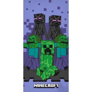 Minecraft Lilla badehåndklæde 70x140cm