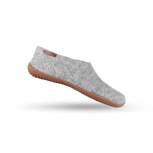 Uldhjemmesko (100% ren uld) m/Gummisål - Dansk Design fra SHUS - lilla / 45
