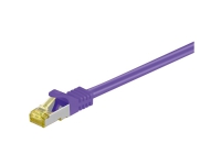 Goobay RJ-45 CAT7 15m, 15 m, Cat7, S/FTP (S-STP), RJ-45, RJ-45, Lilla