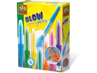 SES Creative Blow airbrush pens, Marker airbrush, 5 År, Blå, Grøn, Orange, Lyserød, Lilla, Turkis, Gul, 7 stk