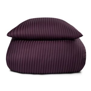 Sengetøj 240x220 cm - King size - Lilla sengetøj - 100% Bomuldssatin - Borg Living dobbelt dynebetræk