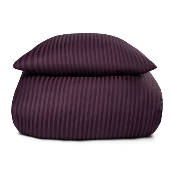 Sengetøj 240x220 cm - King size - Lilla sengetøj - 100% Bomuldssatin - Borg Living dobbelt dynebetræk