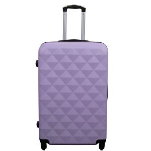 Stor kuffert - Diamant lilla - Hardcase kuffert - Billig smart rejsekuffert