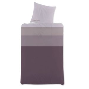 Stribet sengetøj - 100% bomuldssatin sengesæt - Pantone lilla - Blødt sengelinned fra Pantone