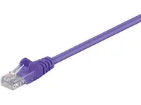 goobay - Netværkskabel - RJ-45 (han) til RJ-45 (han) - 1.5 m - UTP - CAT 5e - formet, knastfri - lilla