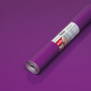 Ensfarvet folie-Mørk Lilla-Pr. meter-Blank-45 cm
