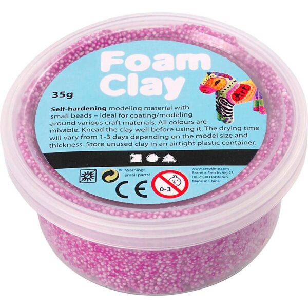 Foam Clay, lilla neon, 35 g