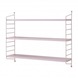 Hylde i stål H50 x B60 x D15 cm - Lilla