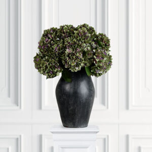Kunstig Hortensia stilk lilla/grøn