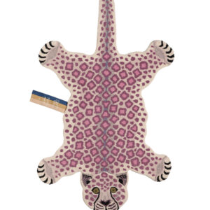 Lilly Leopard gulvtæppe, Large - lilla
