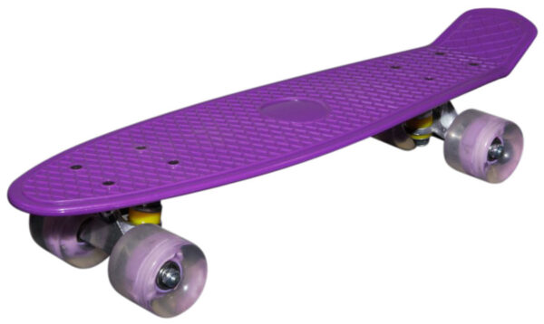 MCU-Sport LED Lilla Skateboard m/LED Lys + ABEC7