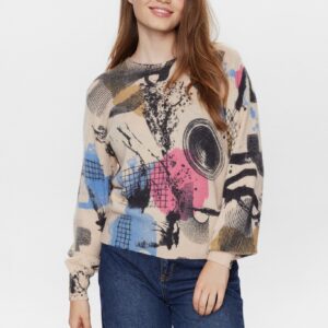 NÜMPH - Nuelima Pullover - Grey Morn - S - Lilla - Knit