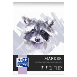 Oxford kunstblok til filtpen, A3 15 ark 180g lilla