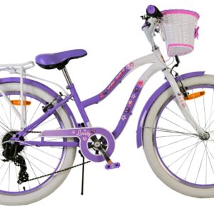 Volare Lovely - Børnecykel 24" - 7 gear - Lilla