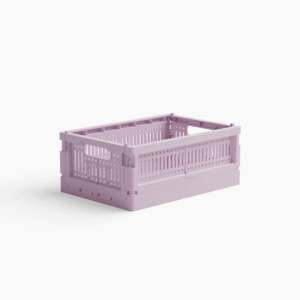 Foldekasse mini (15 farver) - Lilla - 17cm x 24cm x 9,5cm - Sigrid