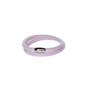 Lys lilla læderarmbånd